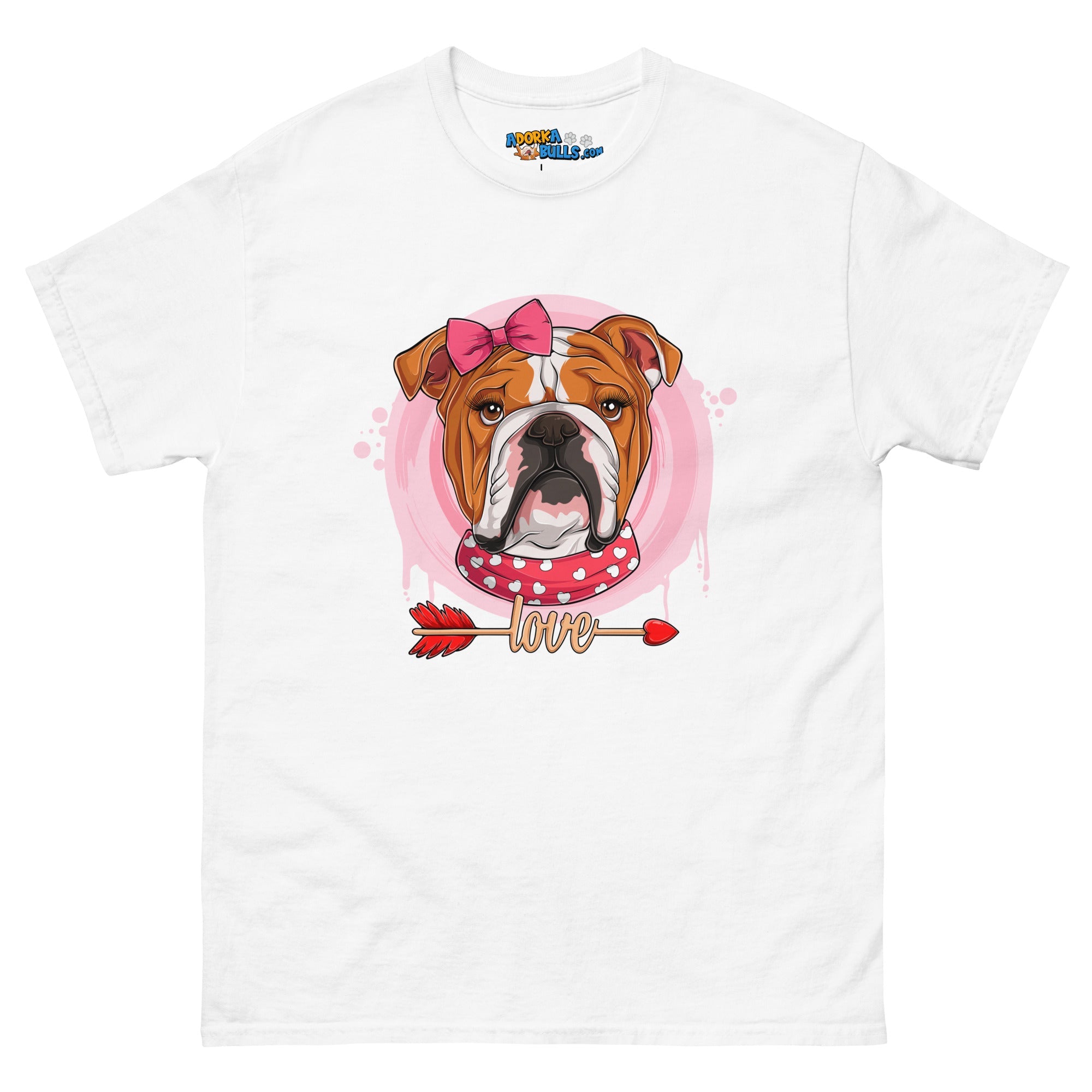 Gorgeous Red &amp; White Colored Female English Bulldog Valentine&