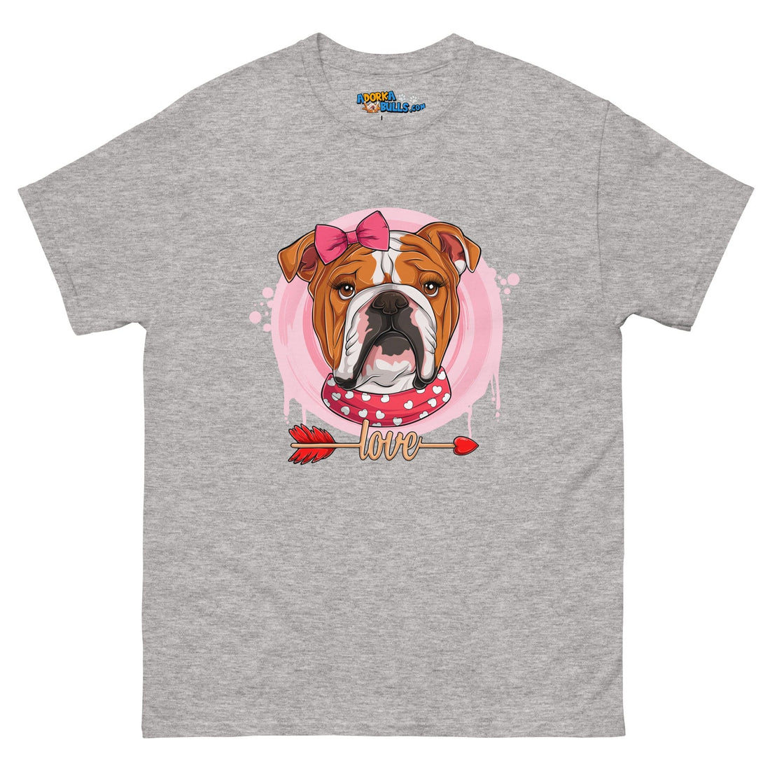 Gorgeous Red &amp; White Colored Female English Bulldog Valentine&