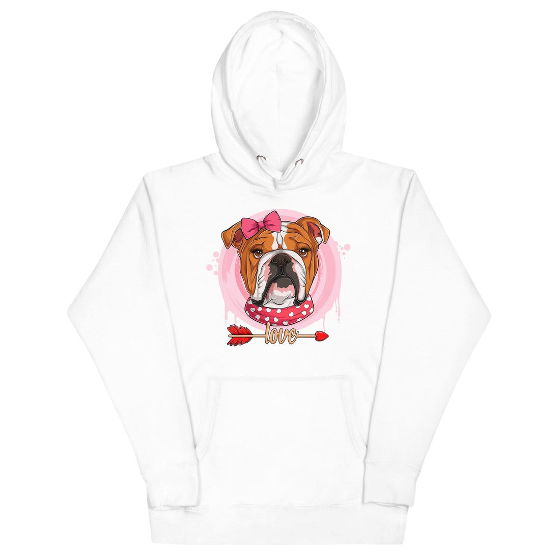 Gorgeous Red & White Colored Female English Bulldog Valentine&