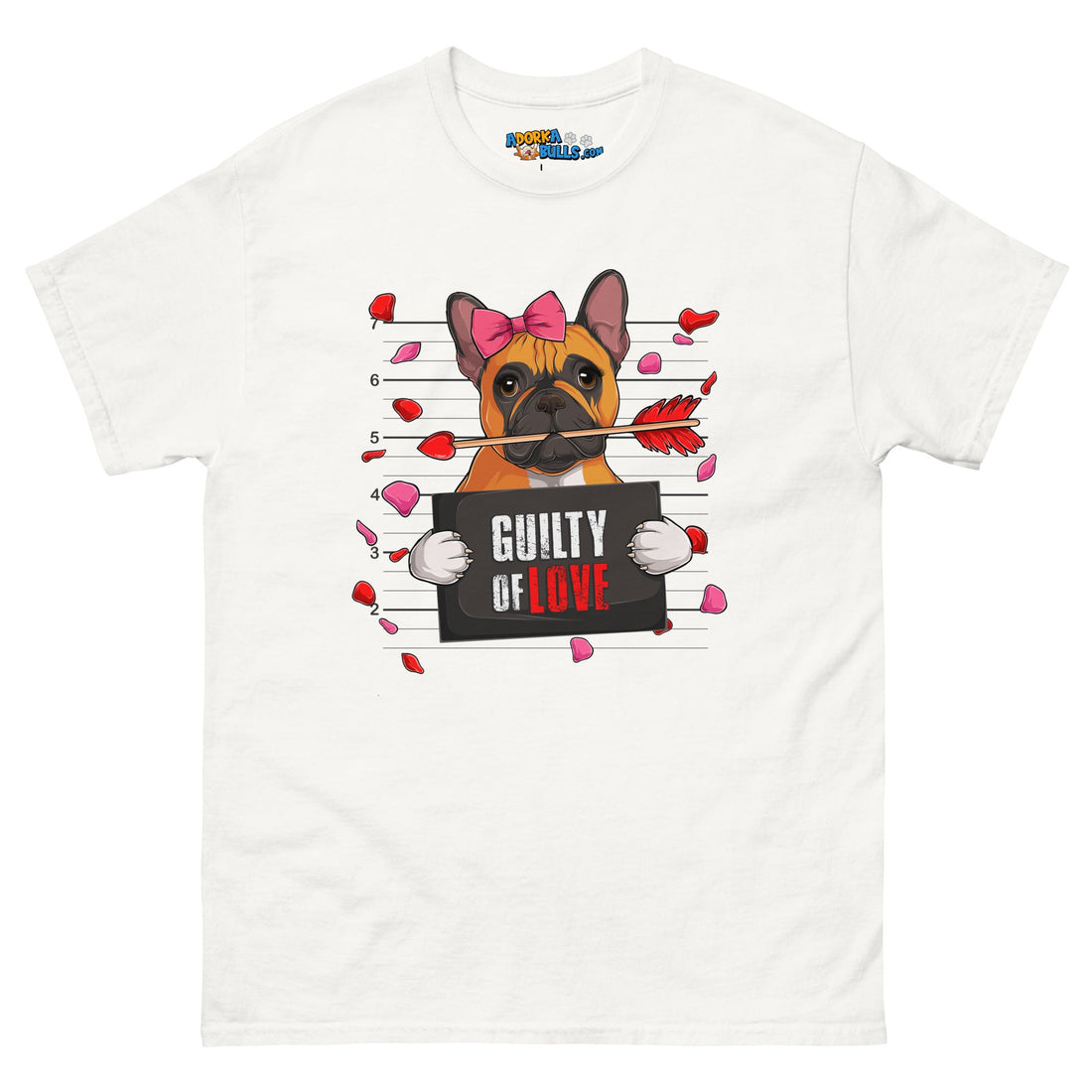 Gorgeous Red &amp; White Colored Female French Bulldog Guilty of Love Men&