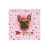 Gorgeous Red & White Colored Female French Bulldog Pink Valentine&