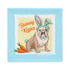 Green "Bunny Kisses" Male English Bulldog Pillow Case | Fawn & White Colored