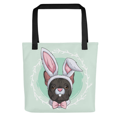 Green Easter Bunny Tote Bag