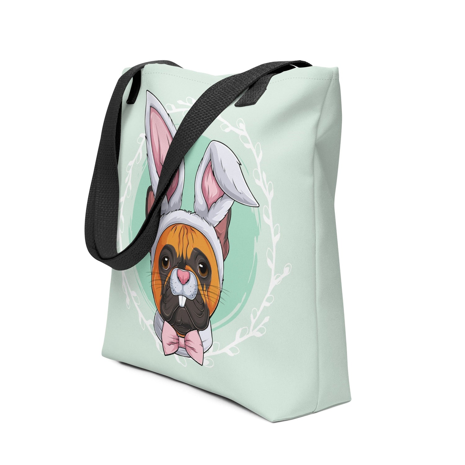 Green Easter Bunny Tote Bag