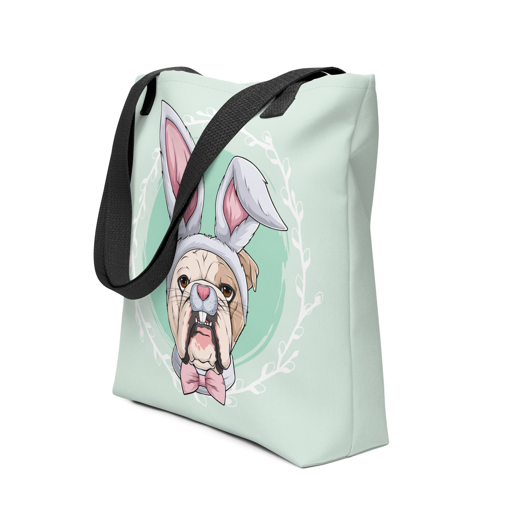 Green Easter Bunny Tote Bag