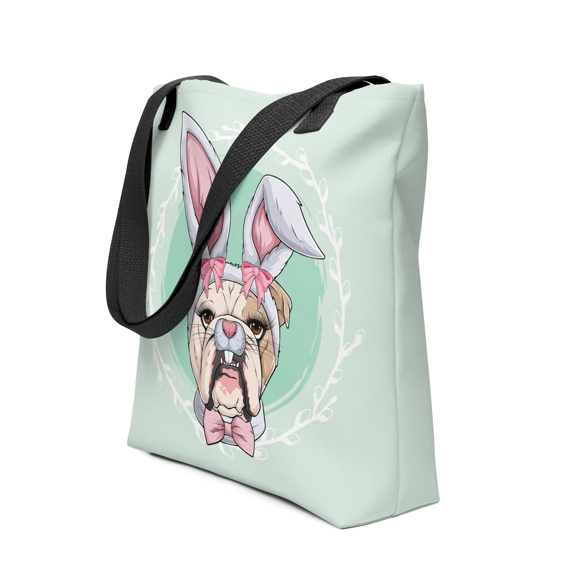 Green Easter Bunny Tote Bag