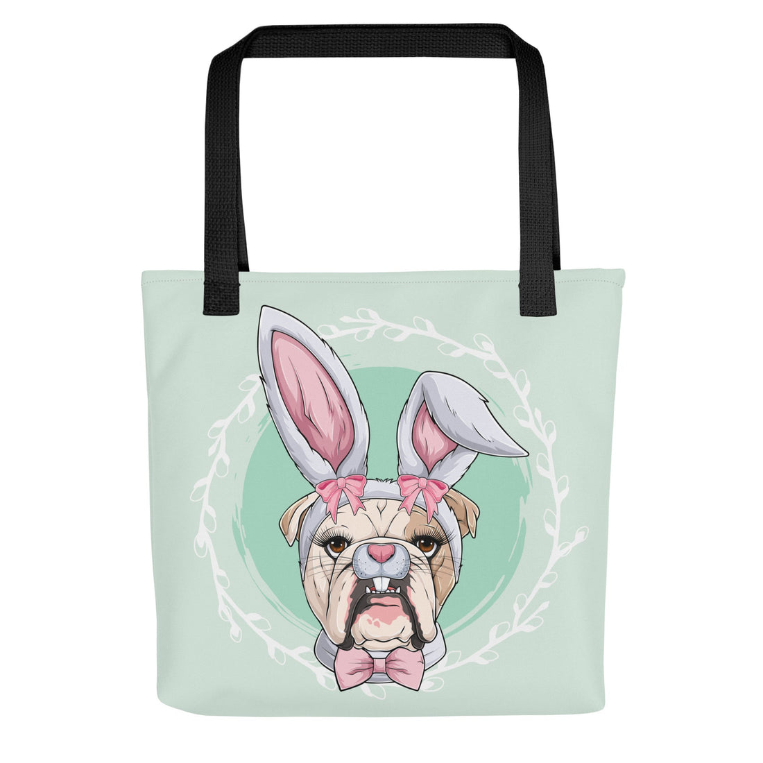 Green Easter Bunny Tote Bag