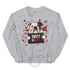 "Guilty of Love" Bulldog Valentine’s Day Sweatshirt | B&W Colored