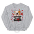 "Guilty of Love" Bulldog Valentine’s Day Sweatshirt | Red & White Colored