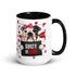 "Guilty of Love" English Bulldog Mug | B&W Colored Female