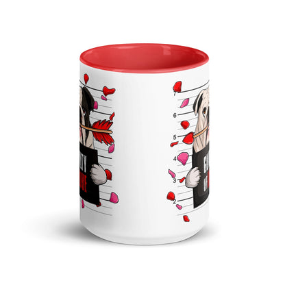 "Guilty of Love" English Bulldog Mug | B&amp;W Colored Male