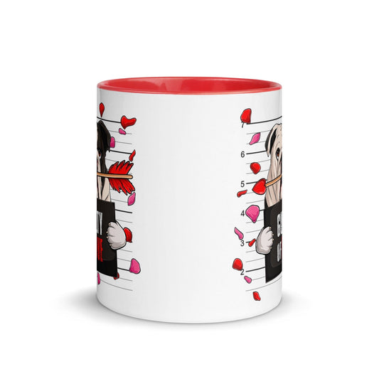 "Guilty of Love" English Bulldog Mug | B&W Colored Male