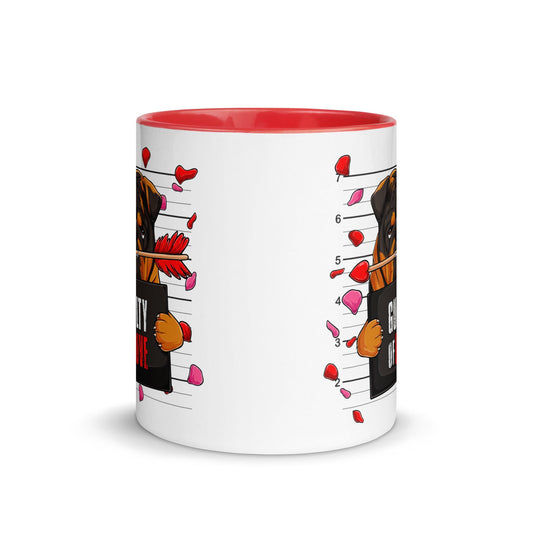 "Guilty of Love" English Bulldog Mug | Tri Colored Male