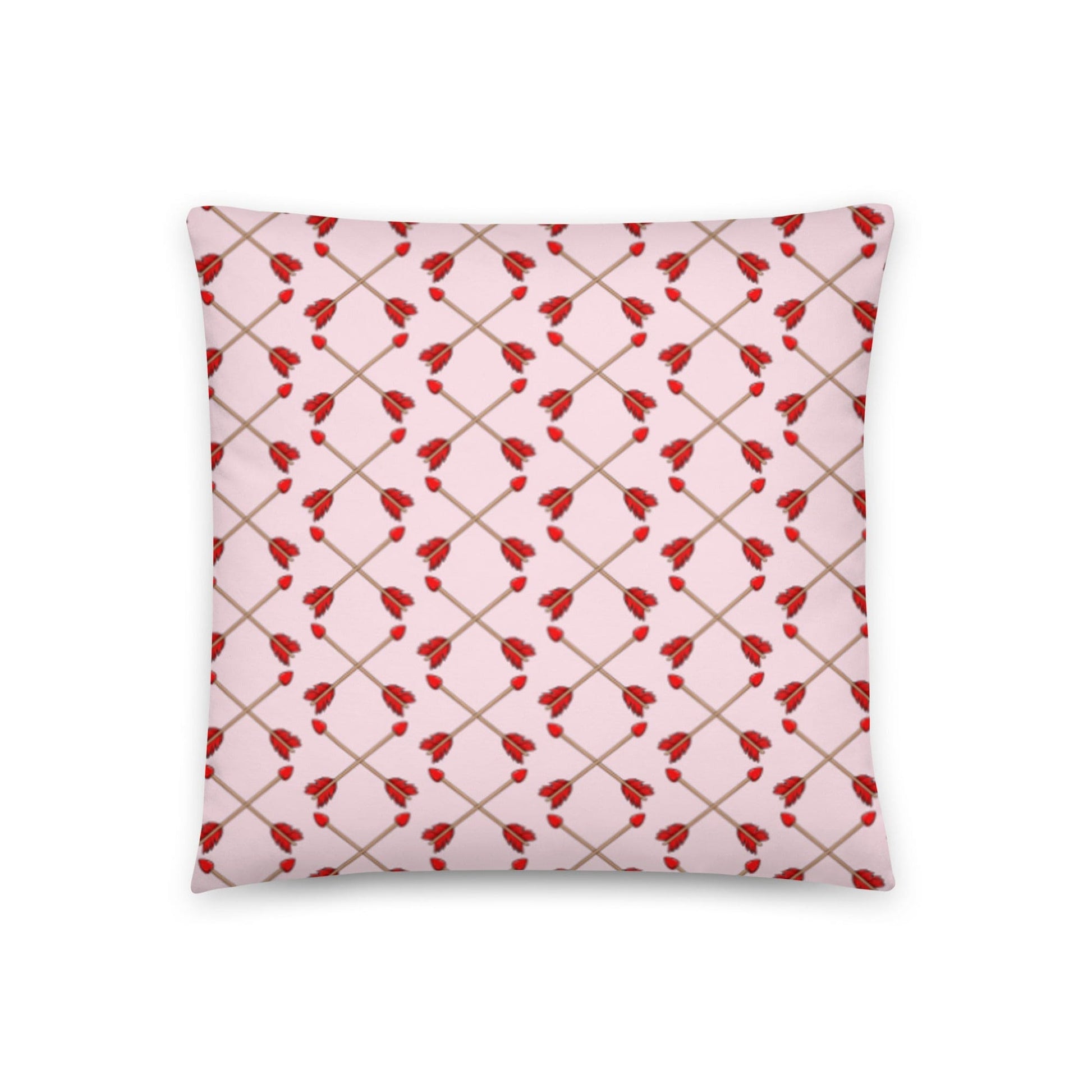 "Guilty of Love" English Bulldog Throw Pillow | Red & White Colored Female