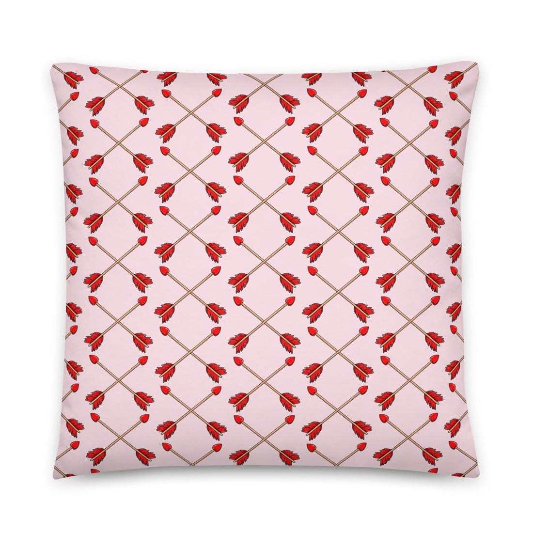 "Guilty of Love" English Bulldog Throw Pillow | Red & White Male