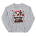 "Guilty of Love" Female Bulldog Valentine Sweatshirt | B&W Colored