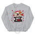 "Guilty of Love" Female Bulldog Valentine Sweatshirt | Red & White Colored