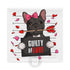 "Guilty of Love" French Bulldog Pillow Case | B&W Colored Female