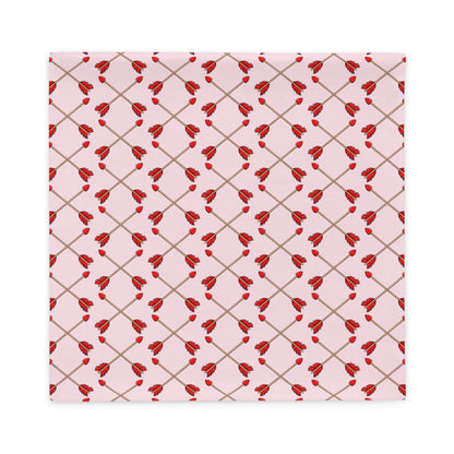 &quot;Guilty of Love&quot; French Bulldog Pillow Case | Red &amp; White Colored Male