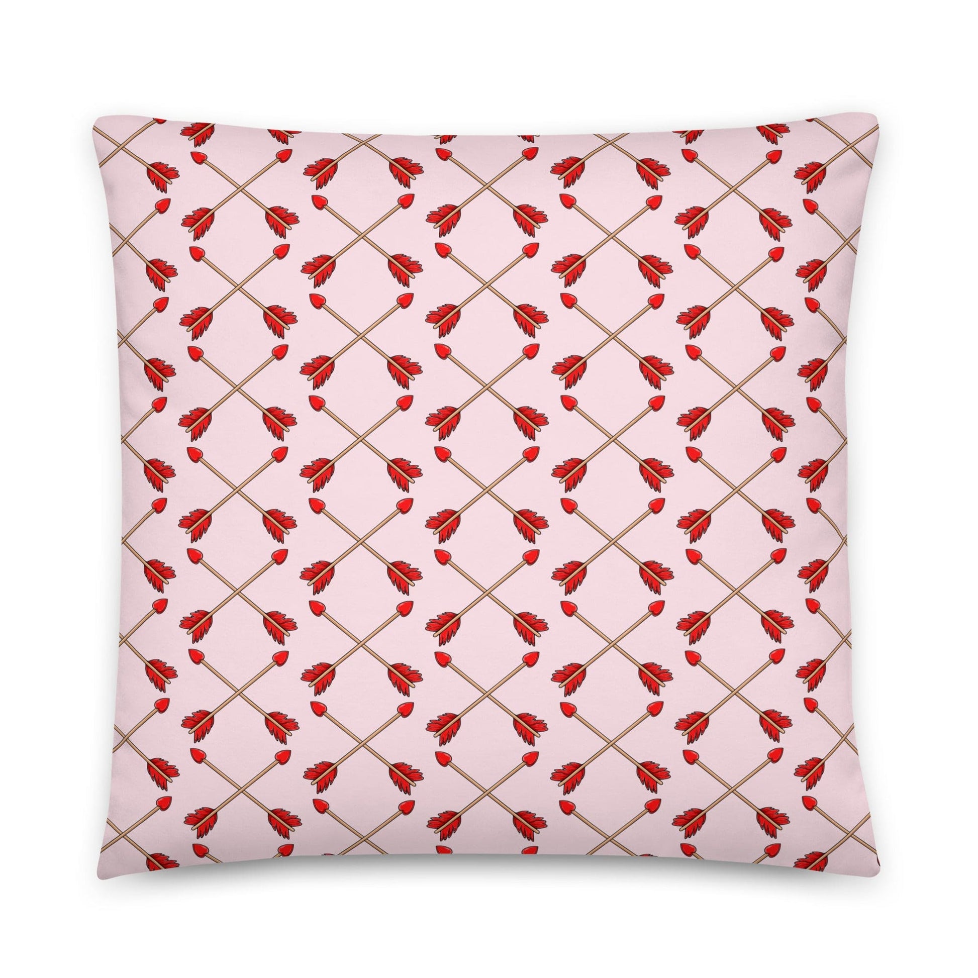 "Guilty of Love" French Bulldog Throw Pillow | Fawn & White Colored Male