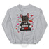 "Guilty of Love" Frenchie Valentine Sweatshirt | B&W Colored