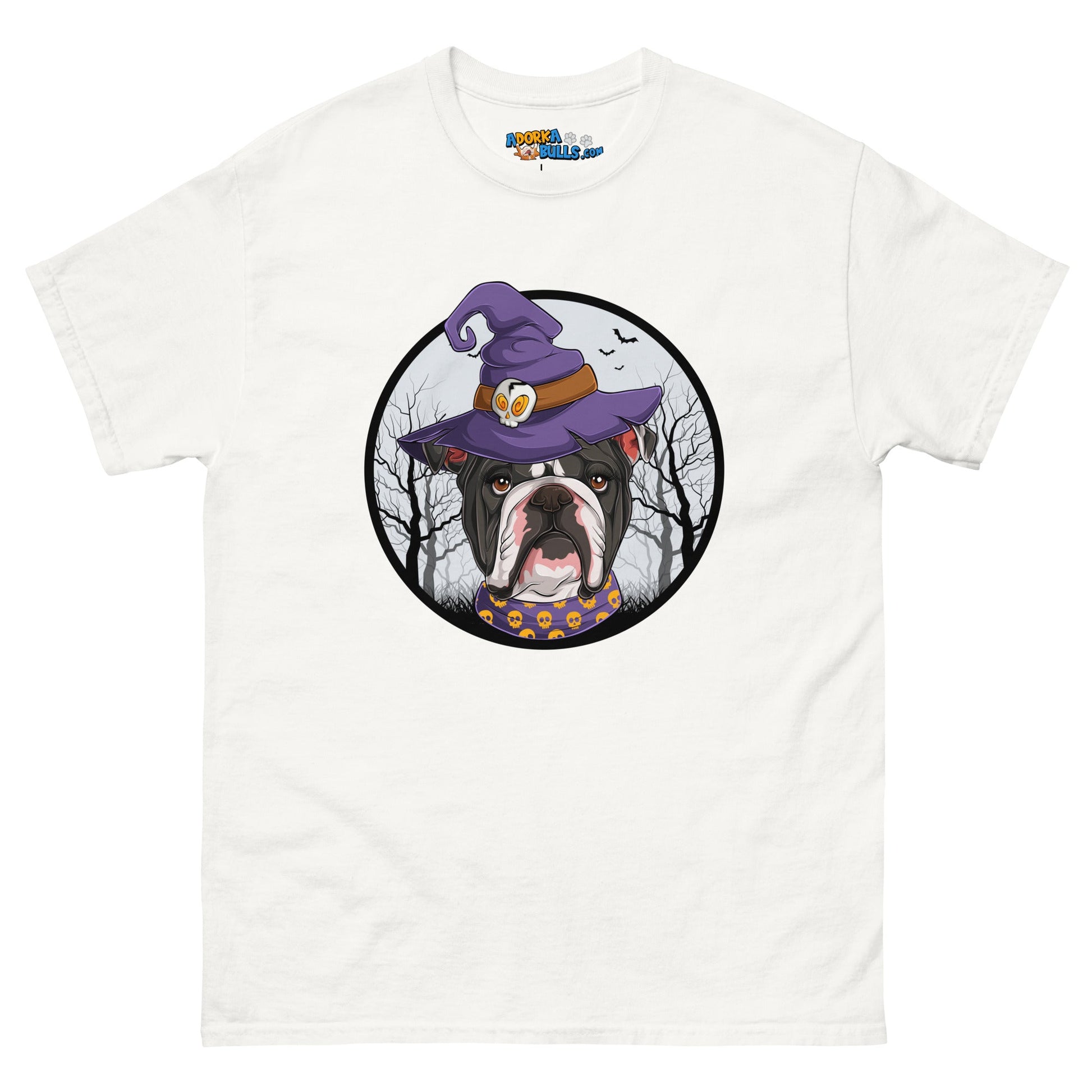 Halloween Bulldog Men's Classic Tee | B&W Colored Female