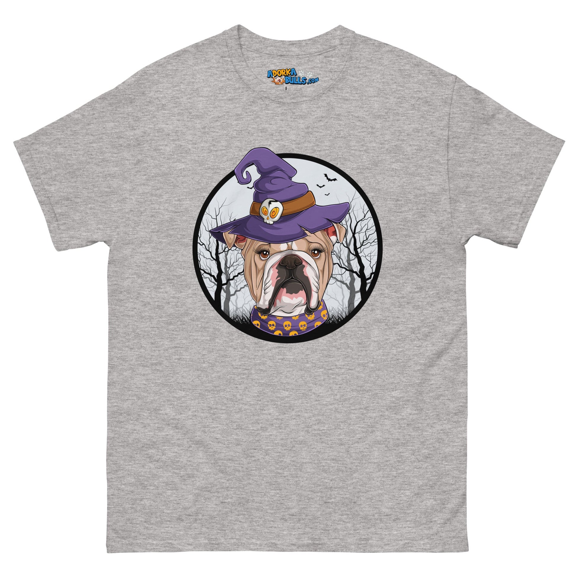 Halloween Bulldog Men's Classic Tee | Fawn & White Colored Female