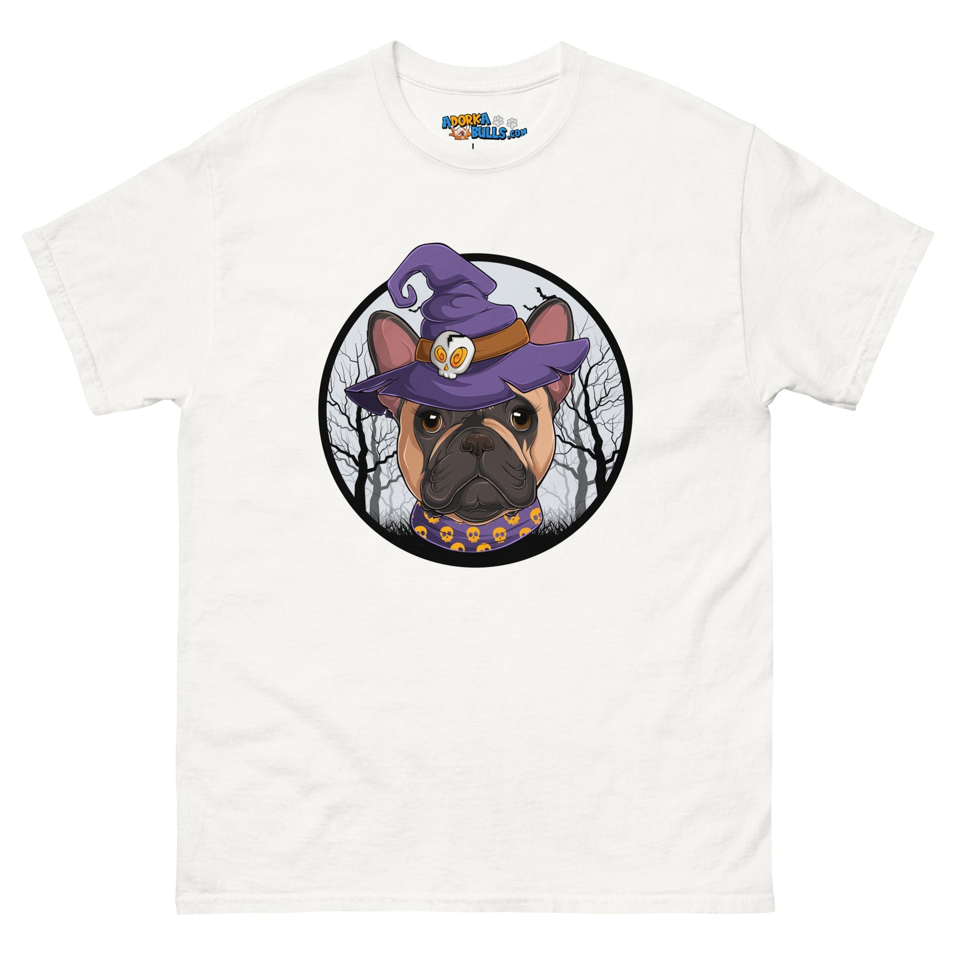 Halloween Frenchie Men's Classic Tee | Fawn & White Colored Female