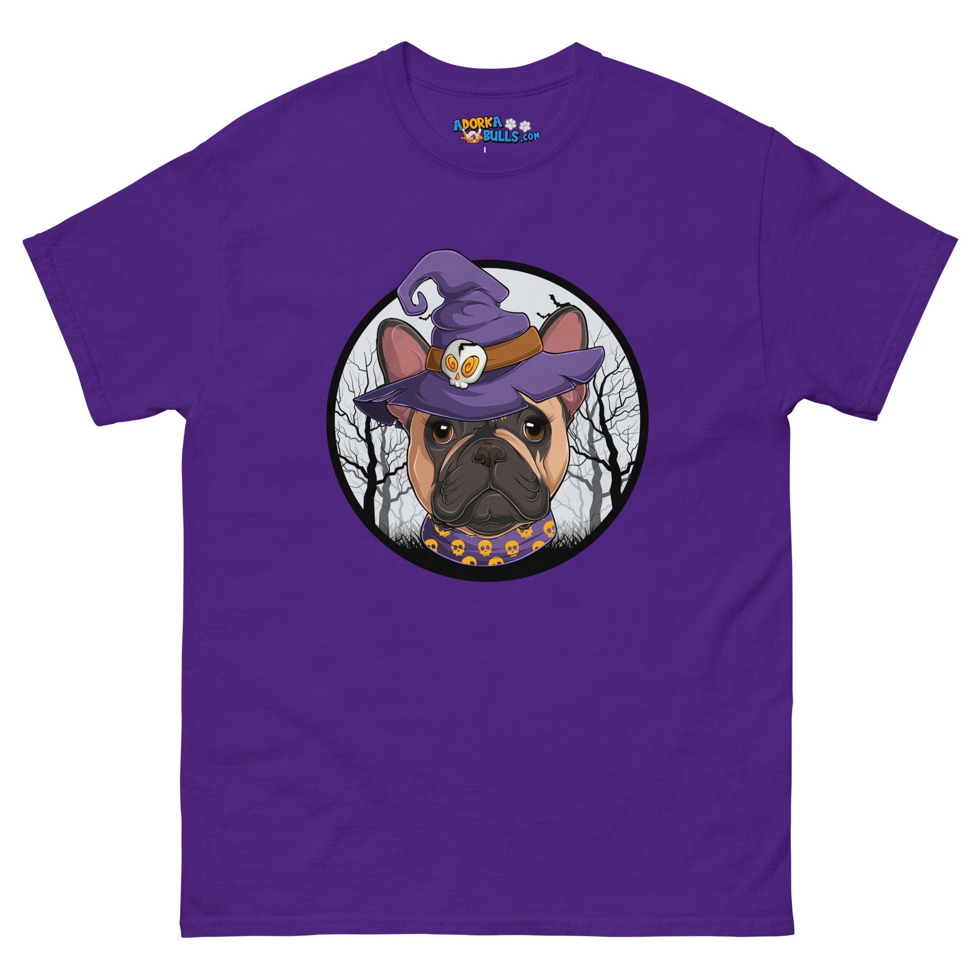 Halloween Frenchie Men's Classic Tee | Fawn & White Colored Female