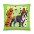 Halloween Pumpkin & Bats Pillow