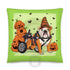 Halloween Pumpkin & Bats Pillow