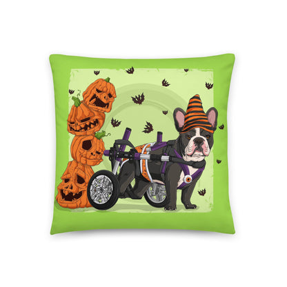 Halloween Pumpkin &amp; Bats Pillow