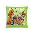 Halloween Pumpkin & Bats Pillow