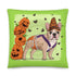 Halloween Pumpkins & Bats Pillow