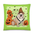 Halloween Pumpkins & Bats Pillow