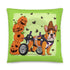 Halloween Pumpkins & Bats Pillow