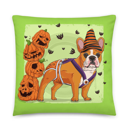 Halloween Pumpkins &amp; Bats Pillow