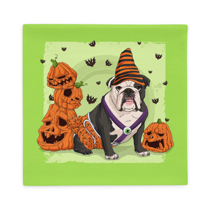 Halloween Pumpkins &amp; Bats Pillow Case
