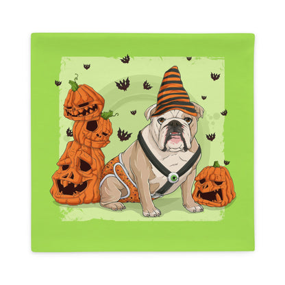 Halloween Pumpkins &amp; Bats Pillow Case