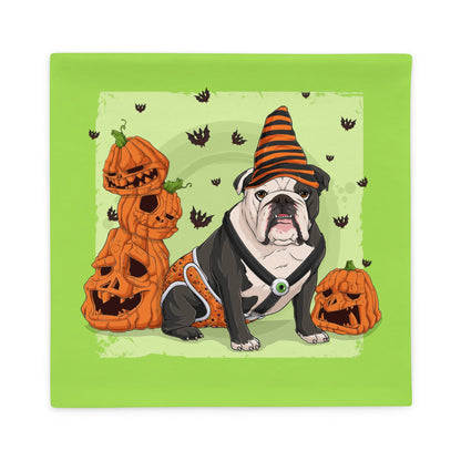 Halloween Pumpkins &amp; Bats Pillow Case