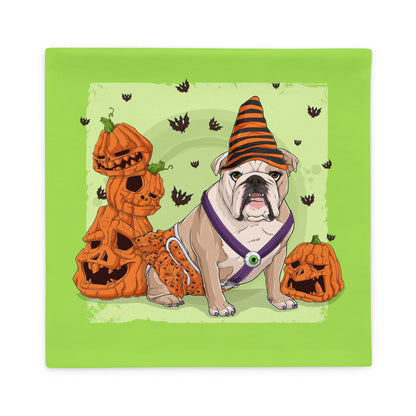 Halloween Pumpkins &amp; Bats Pillow Case