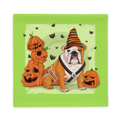 Halloween Pumpkins &amp; Bats Pillow Case