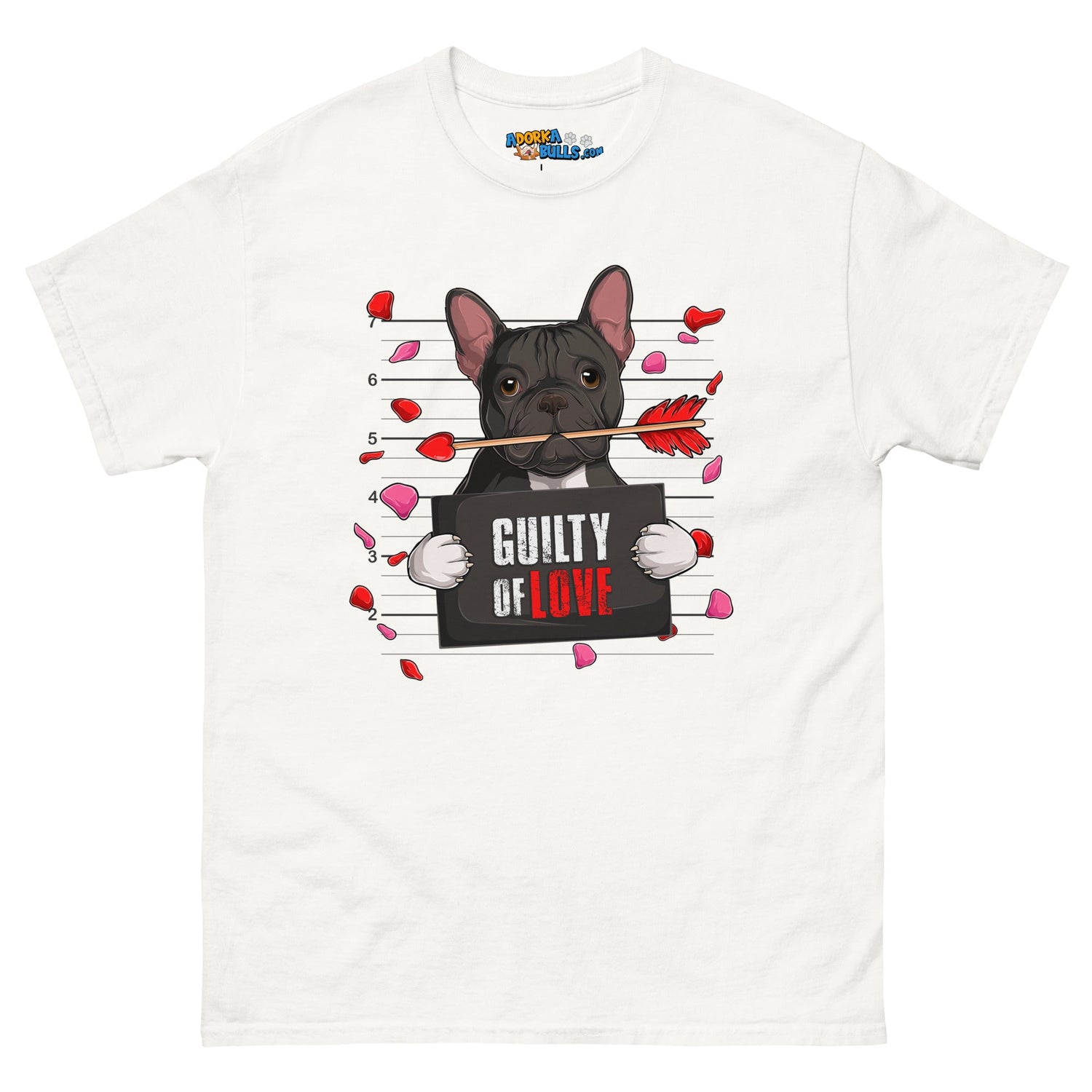 Handsome Black &amp; White Colored Male French Bulldog Guilty of Love Men&