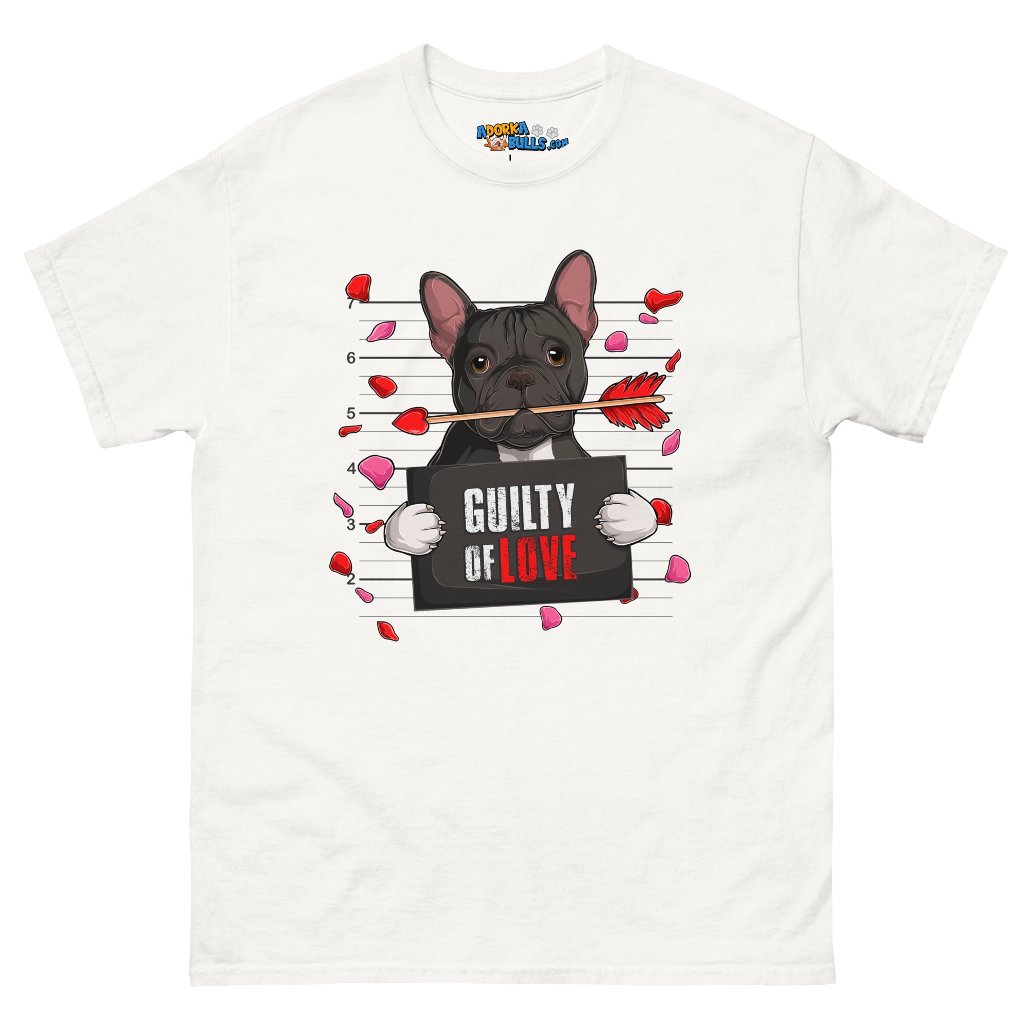 Handsome Black &amp; White Colored Male French Bulldog Guilty of Love Men&