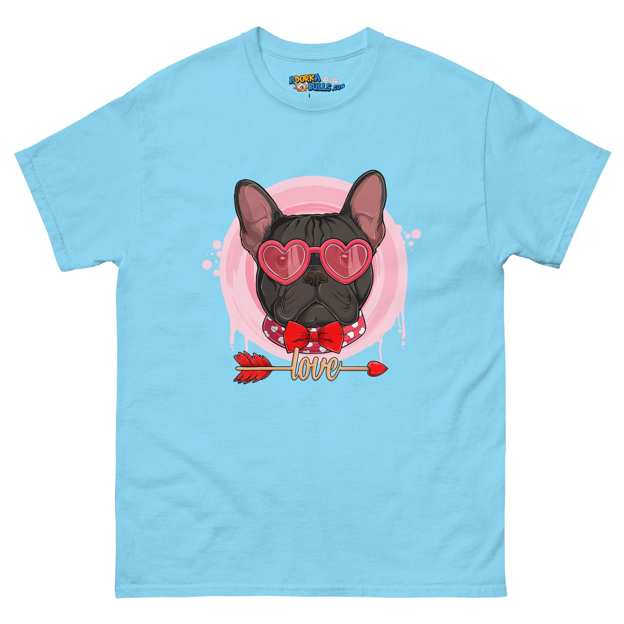 Handsome Black &amp; White Colored Male French Bulldog Valentine&