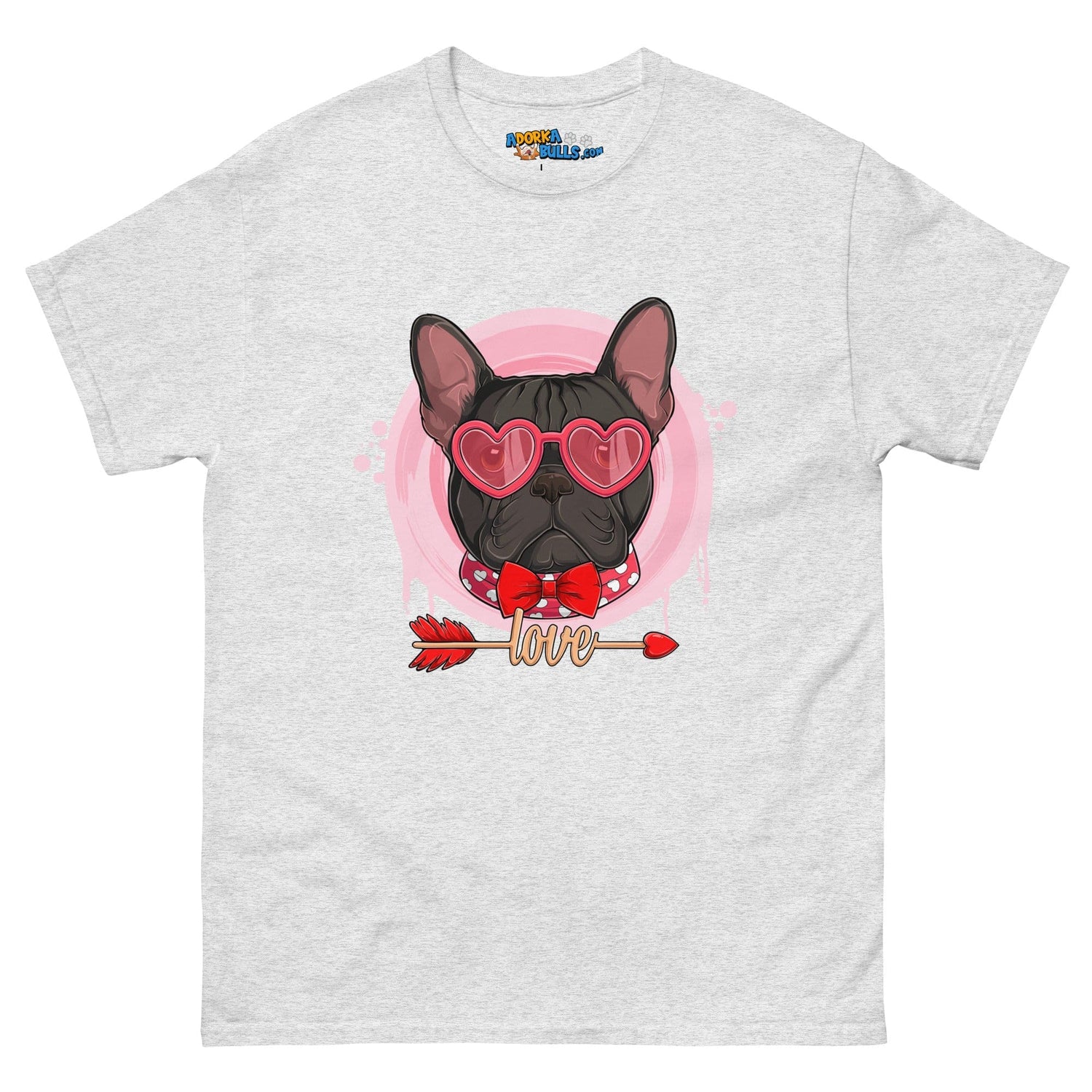 Handsome Black &amp; White Colored Male French Bulldog Valentine&