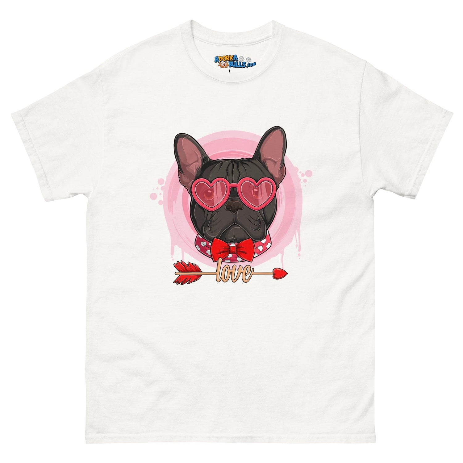 Handsome Black &amp; White Colored Male French Bulldog Valentine&