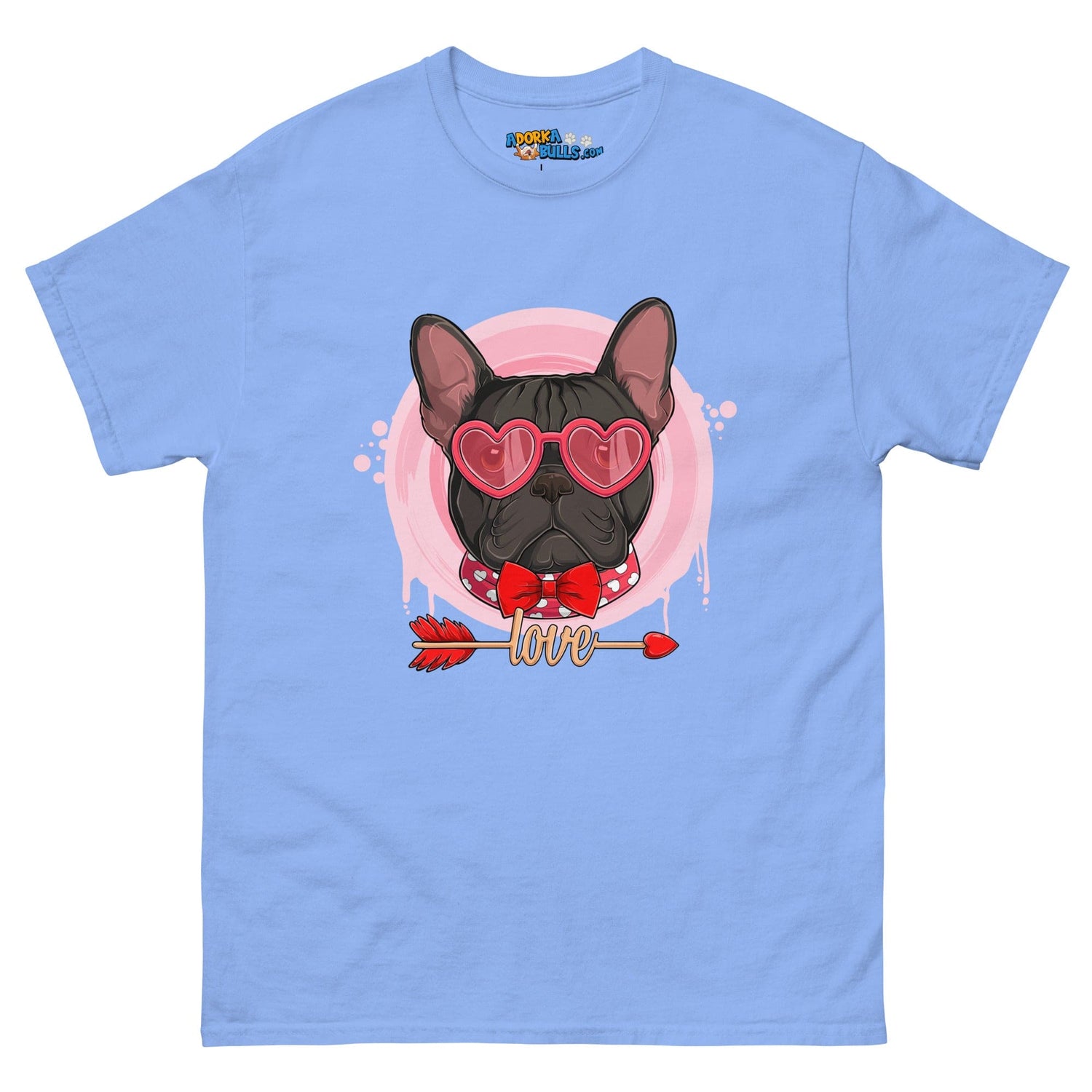 Handsome Black &amp; White Colored Male French Bulldog Valentine&