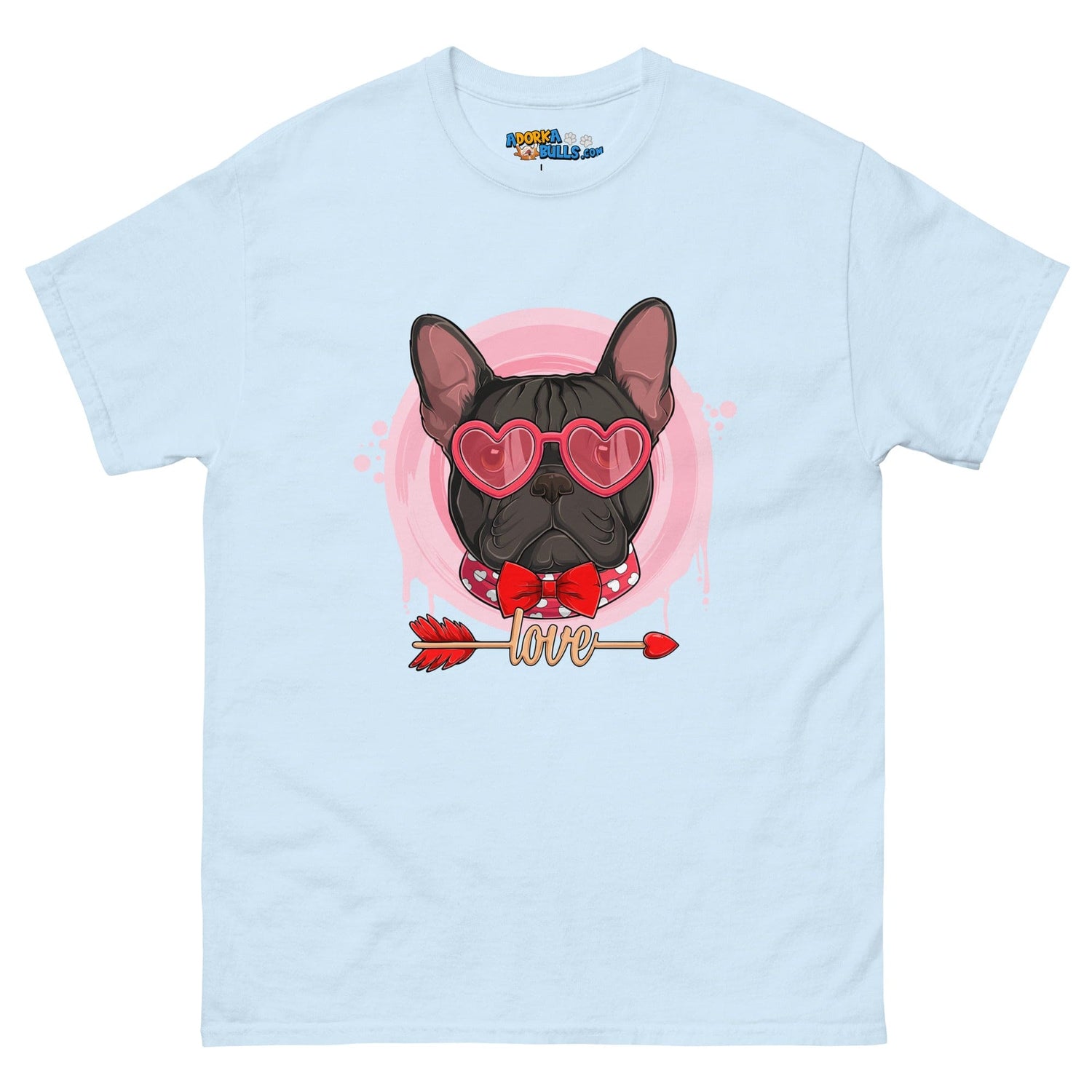 Handsome Black &amp; White Colored Male French Bulldog Valentine&