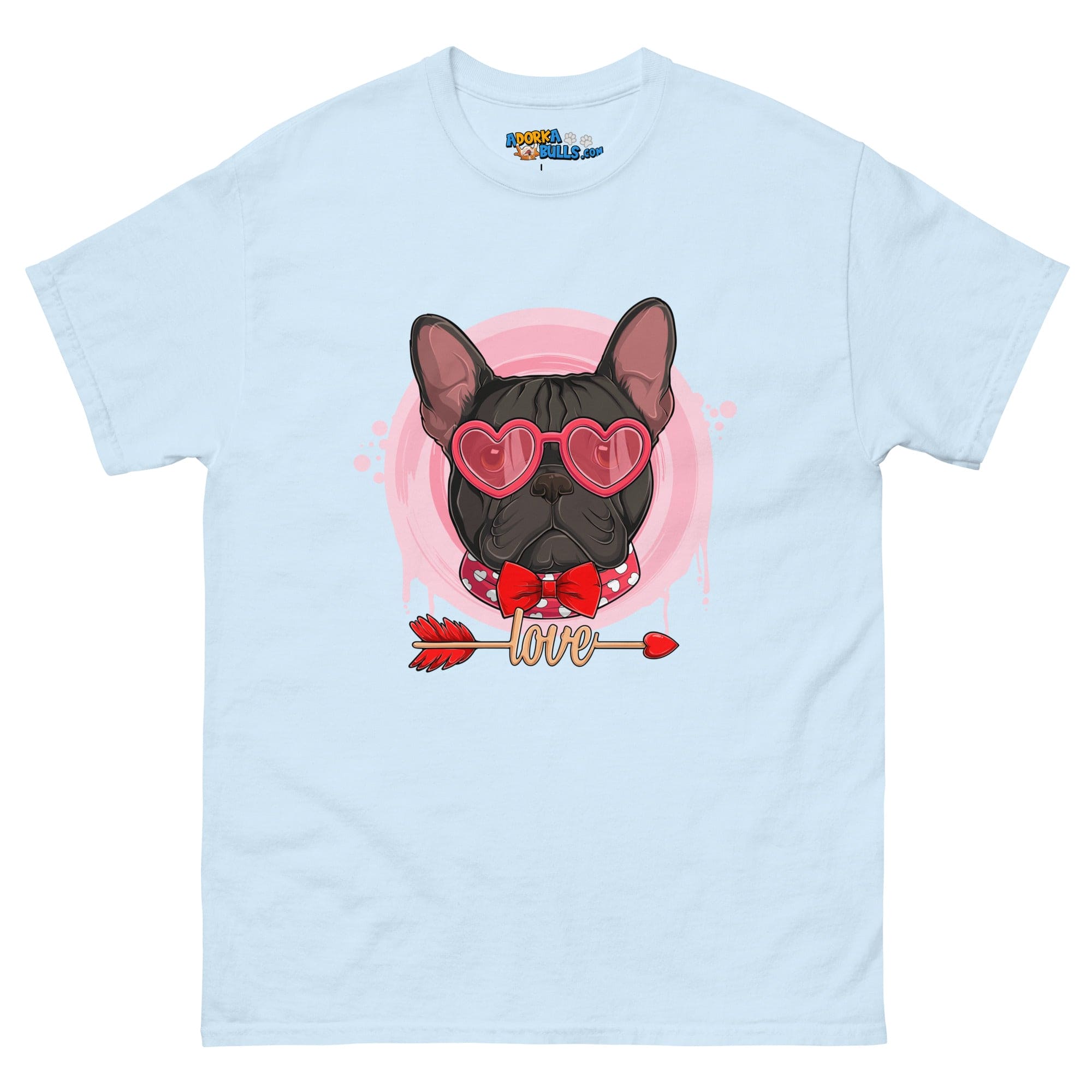 Handsome Black &amp; White Colored Male French Bulldog Valentine&
